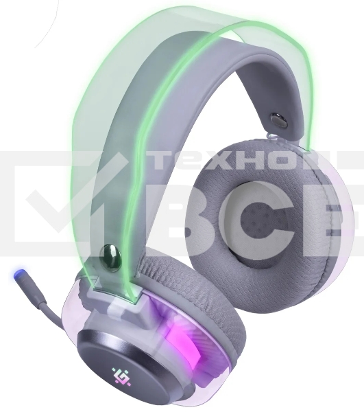 Игровая гарнитура Defender Glitch белый, RGb