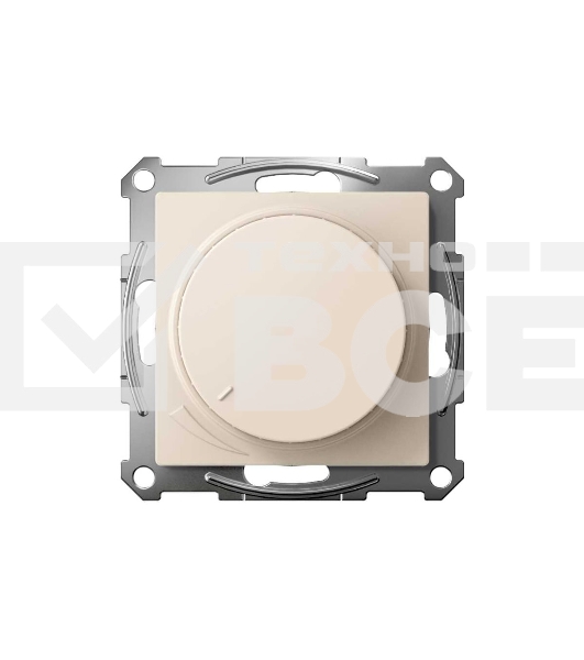 Светорегулятор (диммер) SE AtlasDesign беж, повор-нажим, LED, RC, 400 Вт, мех.