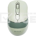 Мышь беспроводная A4Tech Fstyler FB10C зеленый, 2000 dpi, радиоканал, Bluetooth, USB, кнопки - 4, фото 1