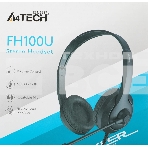 Гарнитура A4Tech FStyler FH100U чёрный, проводная, USB, фото5