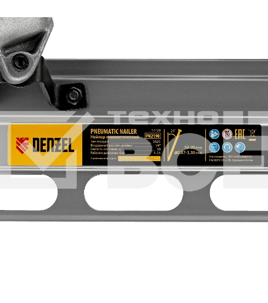 Нейлер пневматический Denzel PN2190 для гвоздей SN21 от 50 до 90 мм