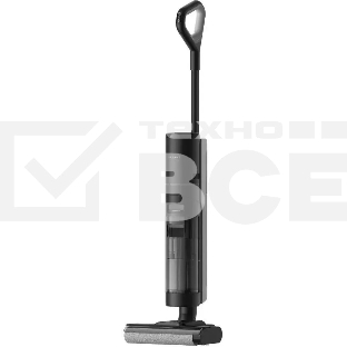 Пылесос вертикальный моющий Dreame Wet and Dry Vacuum H12S чёрный, питание от аккумулятора, 300 Вт, уборка влажная/сухая, пылесборник 0.7 л, работа от АКБ max 35 мин