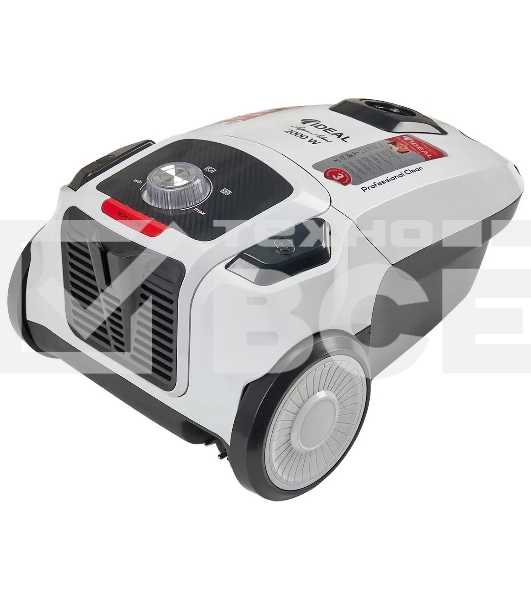 Пылесос IDEAL VC-2000 серый, 450/2000 Вт, уборка сухая, пылесборник мешок 2.3 л