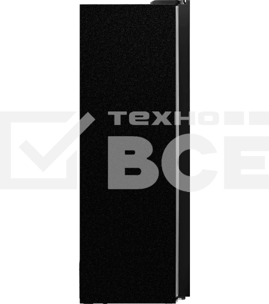 Холодильник Maunfeld MFF177NFB Slim Inverter черный двухкамерный 352/198л морозилка слева, No Frost, Side by Side