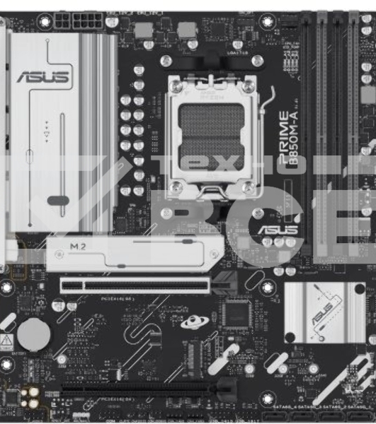 Материнская плата ASUS PRIME B850M-A-CSM, AM5, AMD B850, 4xDDR5, 4xSATA, 3xM.2, 1xPCIe 5.0 x16, 1xPCIe 4.0 x4, 2xDP, 1xHDMI, 1x2.5Gb LAN, 2xUSB-A 10Gbps, 2xUSB-A 5Gbps, 4xUSB-A 2.0, 3x3.5 мм, 7.1, mATX