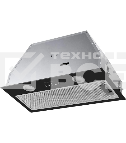 Вытяжка встраиваемая Maunfeld Trapeze 602M черный, 60 см, 1150 куб. м/ч, 54 дБ