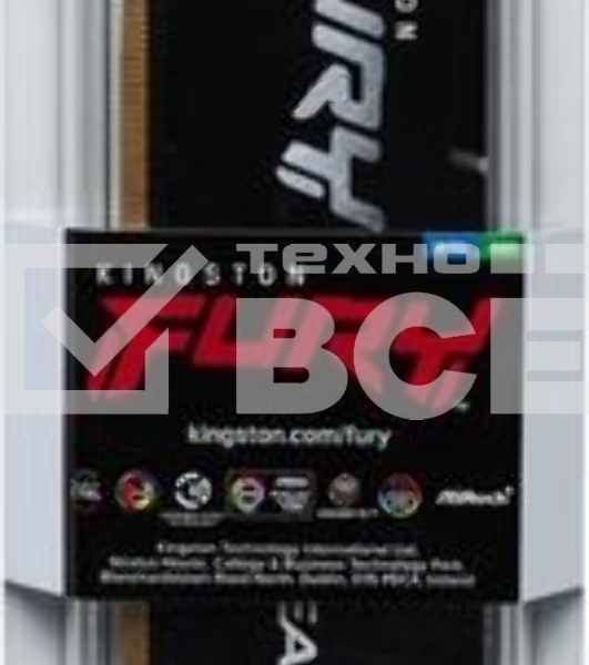 Оперативная память Kingston Fury Beast Black, DDR5, 32GB (1x32GB), 5600 MHz, CL36, с радиатором, чёрный