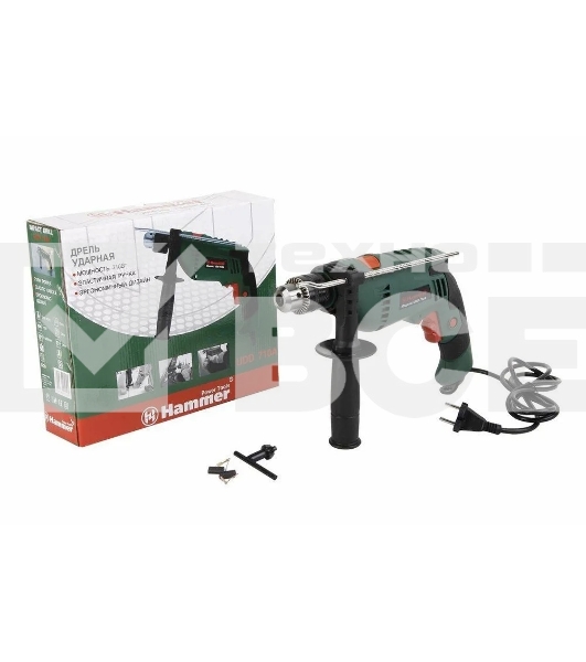 Дрель ударная Haммer Flex UDD710A 28439 111-008 710Вт 13мм 0-3000об/мин реверс