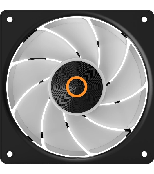 Вентилятор для корпуса Ocypus Gamma F12 Elite BK ARGb REVERSE BLADE, 120x120x25mm, 4-PIN PWM, 600-1800 RPM, 26 DBA MAX, HYDRO BEARING