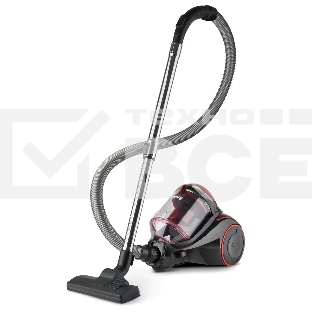 Пылесос Domfy DSC-VC704 черный/красный, 400/2400 Вт, уборка сухая, пылесборник контейнер 3 л