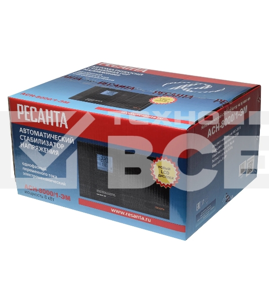 Стабилизатор Ресанта АСН-8000/1-ЭМ