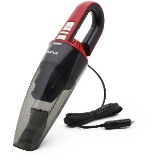 Пылесос ручной Kitfort КТ-537-2 черный/красный, 35/75 Вт, уборка сбор жидкости/сухая, пылесборник контейнер 0,4 л