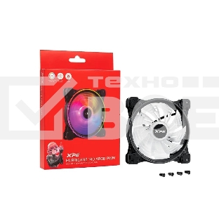 Вентилятор для корпуса ADATA XPG HURRICANE 140 PWM ARGB черный, 140 мм, пластик, 1800 об/мин, 28.1 дБ, 4 pin