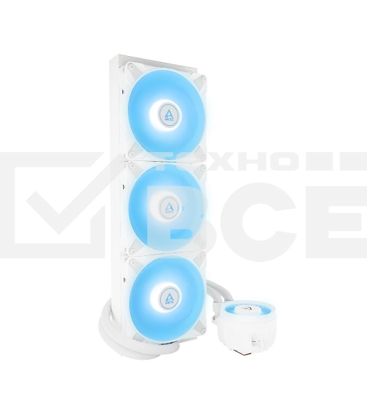 Жидкостная система охлаждения Arctic Liquid Freezer III 420 A-RGB белый, 140 мм, алюминий, 2800 об/мин, 26 дБ, 4 pin, 374 Вт