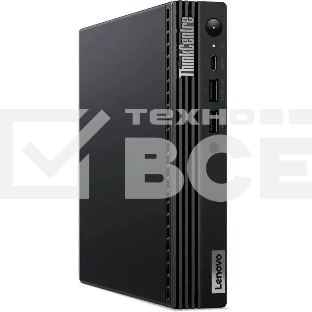 Неттоп Lenovo ThinkCentre Tiny M70q-4 slim i3 13100T (2.5) 8Gb SSD512Gb UHDG 730 noOS GbitEth WiFi BT 65W kb мышь клавиатура черный (12E3002UUM)