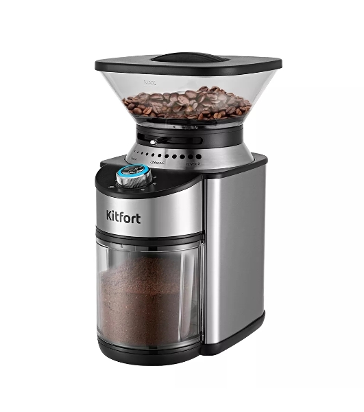 Кофемолка Kitfort КТ-770 150 Вт, нержавеющая сталь