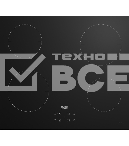 Встраиваемая индукционная варочная поверхность Beko HII 64401 QT, Черный