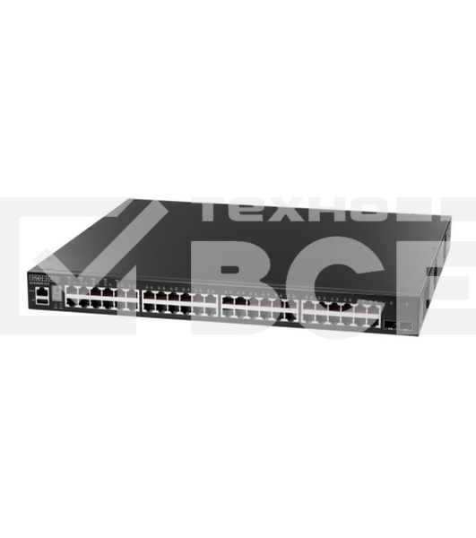 Коммутатор Edge-corE 48 x GE + 2 x 10G SFP+ ports + 1 x expansion slot (for dual 10G SFP+ ports) L3 Stackable Switch, w/ 1 x RJ45 console port, 1 x USB type A storage port, RPU connector, Stack up to 4 units Edge-corE ECS4620-52T