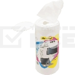 Салфетки Silwerhof Ultimate для экранов мониторов/плазменных/ЖК телевизоров/ноутбуков туба 100 шт влажных, фото2