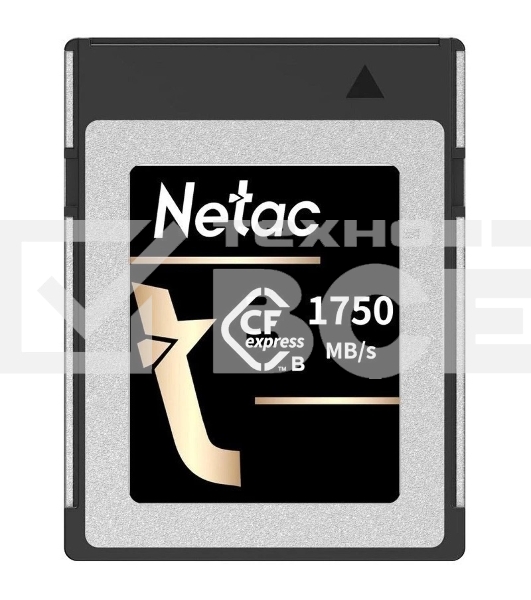 Флеш карта CFexpress 512GB Netac CF2000 <NT02CF2000-512G-S> PCIe Gen 3x2 Type B cards , up to 1750MB/1650MB/