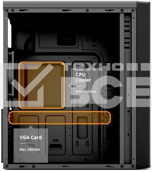 Компьютерный корпус Zalman ZM-T6 черный без БП ATX 1xUSB 2.0 1xUSB 3.0 audio bott PSU