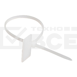 Хомут кабельный ИЭК UHH61-3-150-100 ХП1 3х150 нейл. белый с таб. 25х15 (уп. 100 шт)