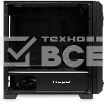 Компьютерный корпус без блока питания HSPD M340, Mesh Mid Tower, черный, TG, 0.5 SPCC, no fans, mATX, mITX, 165/350/200мм, 2x2.5