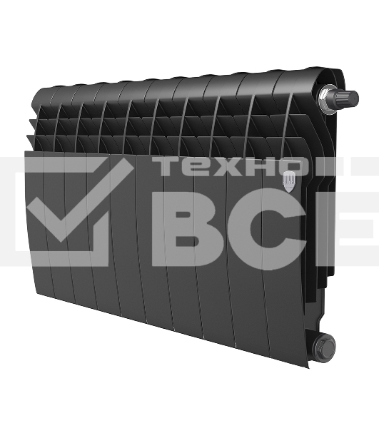 Радиатор Royal Thermo BiLiner 350 Noir Sable VR80 - 10 секц.