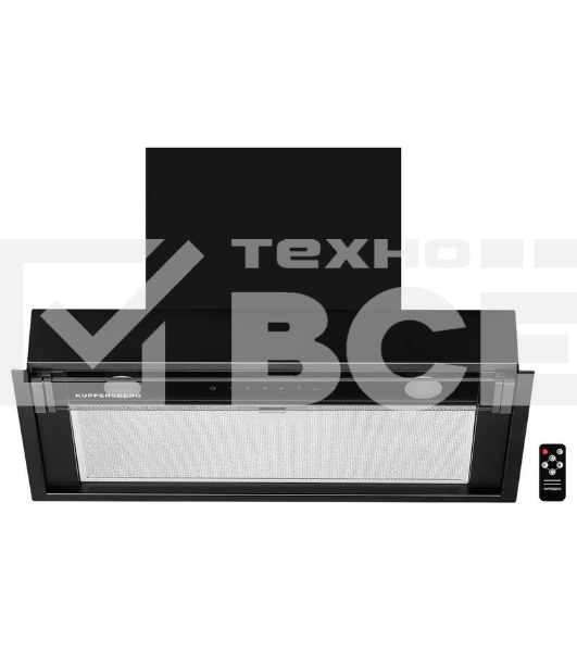 Вытяжка встраиваемая Kuppersberg Nancy 60 черный, 60 см, 850 куб. м/ч, 42 дБ