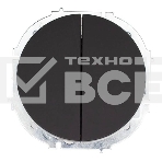 Выключатель 2-кл. СП OSEN 10А IP20 механизм черный бархат LEZARD 743-4288-101, фото 1