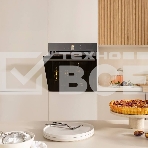 Встраиваемая электрическая духовка Gorenje BP6138B, объем 77 л, макс. температура 320 градусов, сенсорное/поворотное управление, Wi-Fi, пиролитическая очистка, телескопические направляющие на одном уровне, термощуп, AirFry, автоматические программы, динамическая система охлаждения, многоуровневое приготовление, PerfectGrill, энергоэффективность А+, черный, фото4