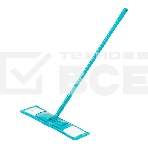 Швабра Home Palisad 120 см с пластик. складной подошвой, насадка из микрофиб, рукоятка телескоп., фото 1