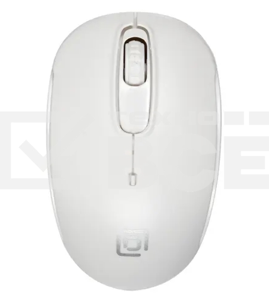 Мышь беспроводная Oklick 505MW белый, 1000 dpi, радиоканал, USB, кнопки - 3
