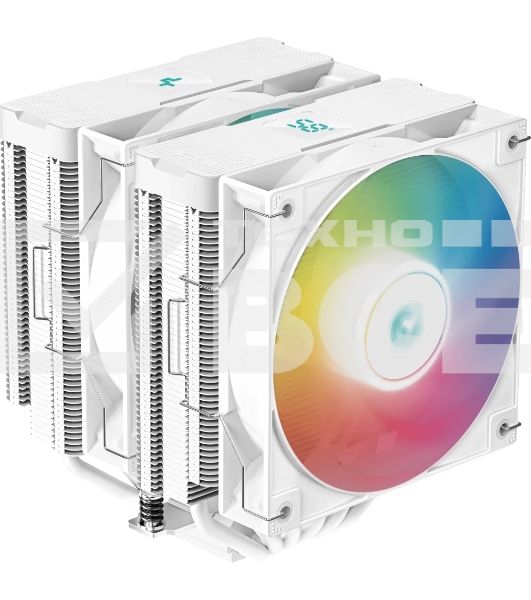 Кулер для процессора DEEPCOOL AG620 DIGITAL WH ARGB белый, 120 мм, алюминий/медь, 1950 об/мин, 29.4 дБ, 4 pin, 260 Вт, 161 мм