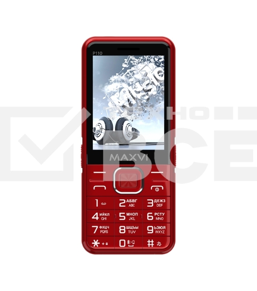 Мобильный телефон Maxvi P110 красный