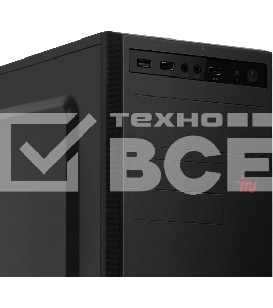 ПК IRU Home 310H6SE MT i3 13100 (3.4) 8Gb SSD256Gb UHDG 730 Free DOS GbitEth 400W черный (2032024)