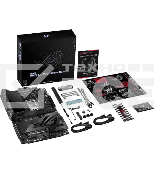 Материнская плата ASUS ROG MAXIMUS Z790 DARK HERO, LGA 1700, Intel Z790, 4xDDR5, 4xSATA, 5xM.2, 1xPCIe 5.0 x8, 1xPCIe 5.0 x16, 1xHDMI, 2xUSB-C 3.2 Gen 2, 1x 2.5Gb LAN, 4xUSB-A 3.2 Gen 1, 5xUSB-A 3.2 Gen 2, 5x3.5 мм, 7.1, Standard-ATX