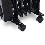 Масляный обогреватель Vitek VT-1717 черный, 1500Вт, 15м2, термостат, фото3