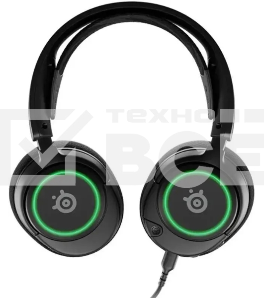 Наушники с микрофоном Steelseries Arctis Nova 3 черный 1.2м накладные оголовье (61631)