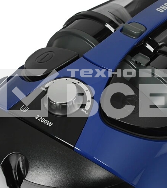 Пылесос Samsung VCC8836V36/XEV синий, 430/2200 Вт, уборка сухая, пылесборник контейнер 2 л