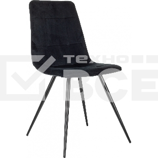 Стул для дома Бюрократ CH-K1_4 комплект 4 шт черный Holland 75 металл черный на ножках (CH-K1_1/HL75_4)