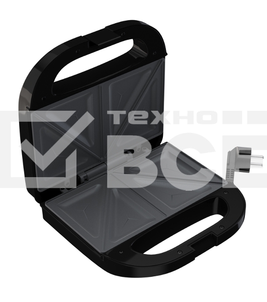 Сэндвичница MAXVI SM751S silver-black