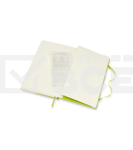 Блокнот Moleskine CLASSIC QP060C2 Large 130х210мм, 240 страниц, линейка, твердая обложка, лайм