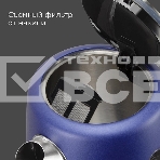 Чайник электрический Redmond KM238 1.7л. 2200 Вт синий, нержавеющая сталь/стекло/пластик, фото2