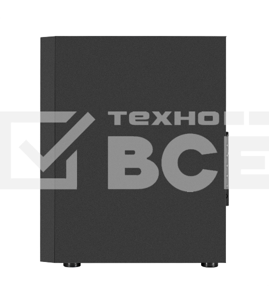 Компьютерный корпус Miditower ExeGate EVO-9211 (ATX, без БП, с окном, 2хUSB+1хUSB 3.0, HD аудио, черный, 1 вент. с RGb подсветкой)