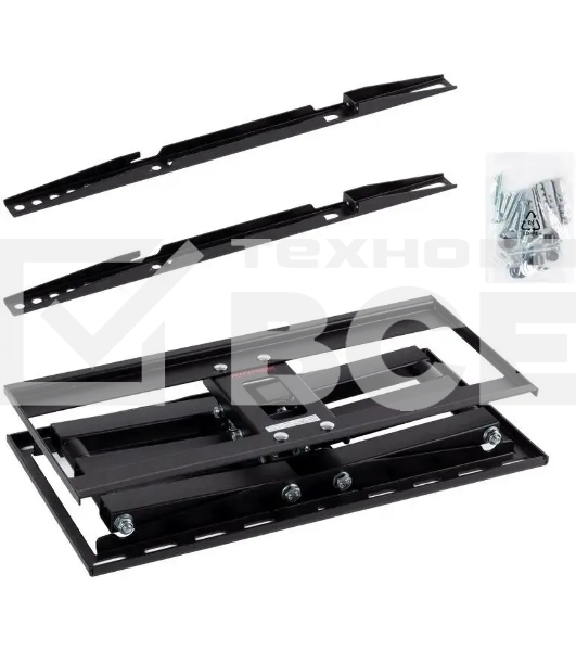 Кронштейн для телевизора Arm Media COBRA-50 черный, 26'-55' макс. 35 кг, настенный, поворотно-выдвижной и наклонный