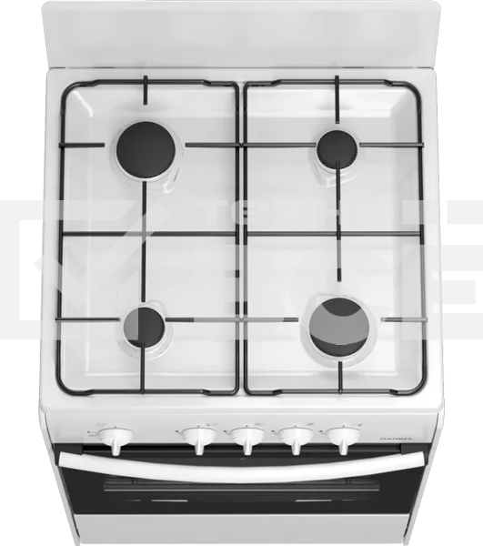 Плита газовая Darina S GM 441 001 W белый/черный, конфорок 4 шт, духовка 50 л, 50 см x 85 см x 51 см