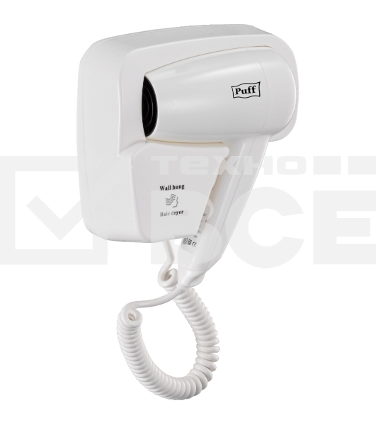 Фен Puff 1200 белый, 1200 Вт