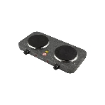 Плита настольная электрическая Homestar HS-1104 серый, 2 кВт, ТЭН, конфорки - 2, эмаль, поворотные переключатели, фото2