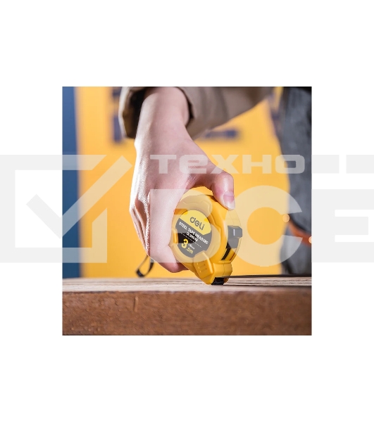Рулетка Deli DL9003B 3м*16мм Метрическая. Корпус ударопрочный.